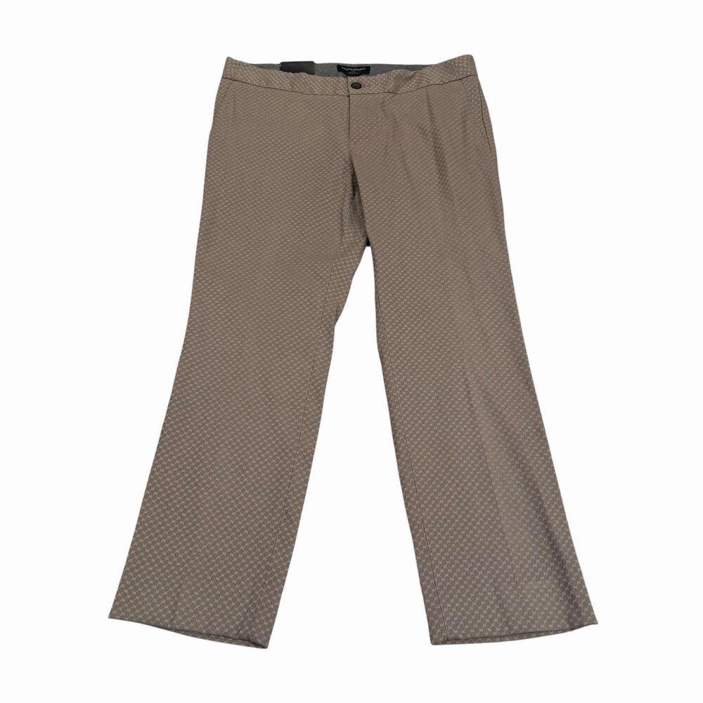 Banana Republic Hampton Fit Pants Crop Womens 8‎ Circle Textured Beige NWT